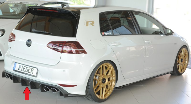 Rieger Heckeinsatz VW Golf 7 R 12.13-12.16 (bis Facelift) - 59579