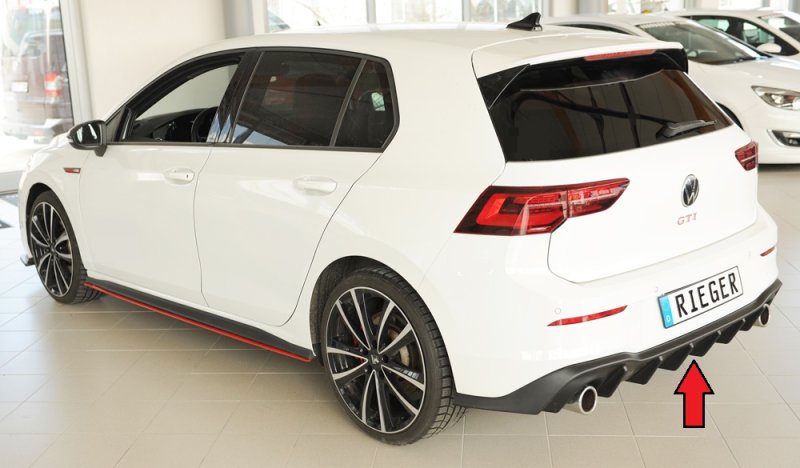 Rieger Heckeinsatz VW Golf 8 GTI 08.20- - 59610