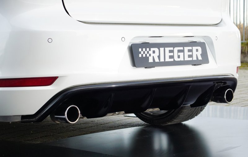 Rieger Heckeinsatz schwarz glänzend VW Golf 6 GTI - 88023
