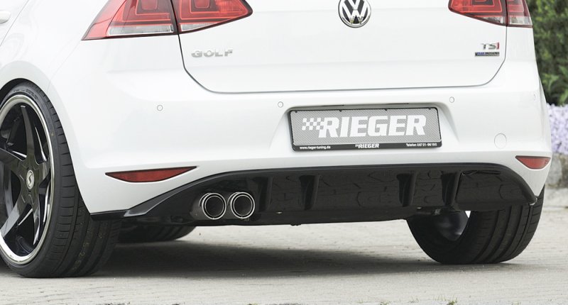 Rieger Heckeinsatz schwarz glänzend VW Golf 7 10.12-12.16 (bis Facelift) - 88028