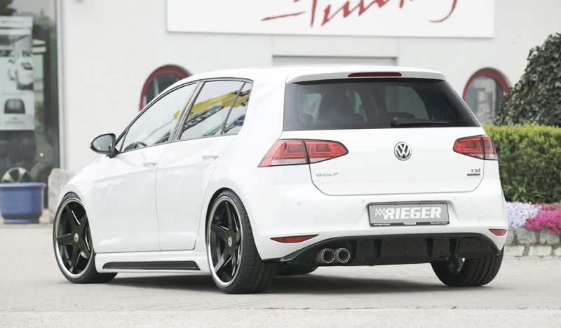 Rieger Heckeinsatz schwarz glänzend VW Golf 7 10.12-12.16 (bis Facelift) - 88028