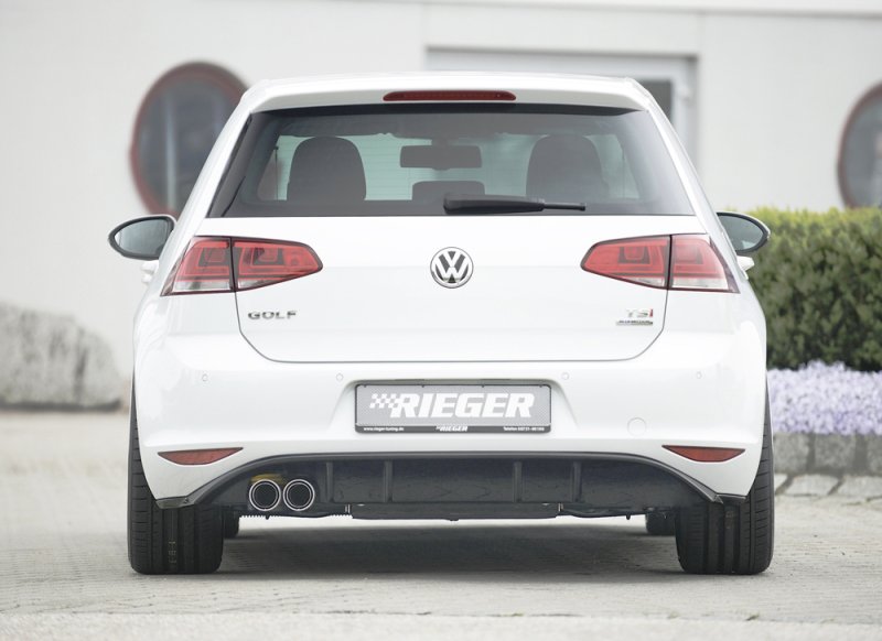Rieger Heckeinsatz schwarz glänzend VW Golf 7 10.12-12.16 (bis Facelift) - 88028