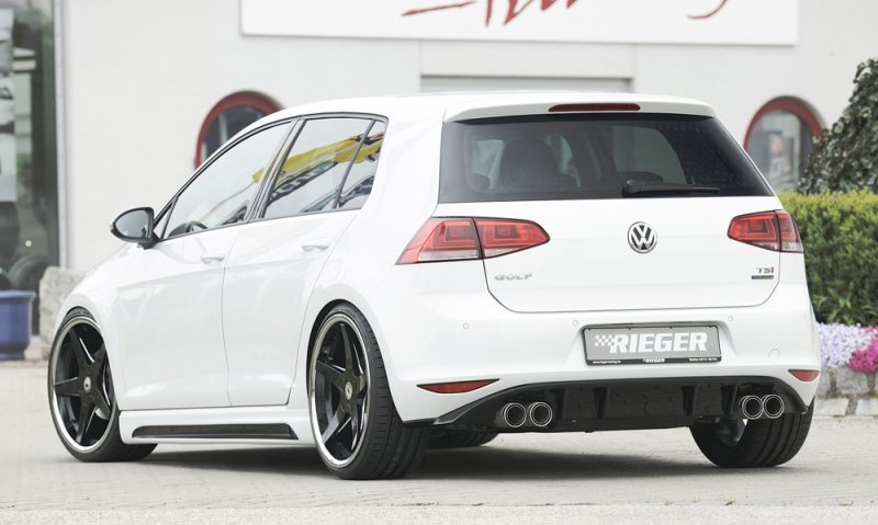 Rieger Heckeinsatz schwarz glänzend VW Golf 7 10.12-12.16 (bis Facelift) - 88029