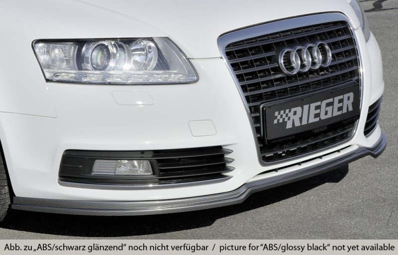 Rieger Spoilerlippe (GBL-55330) schwarz glänzend Audi A6 (4F) 10.08-08.11 (ab Facelift) - 88034