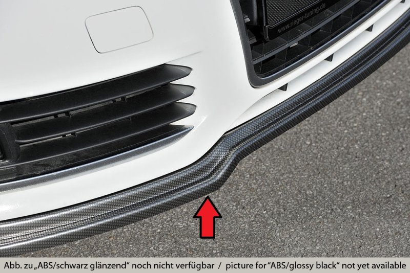 Rieger Spoilerlippe (GBL-55330) schwarz glänzend Audi A6 (4F) 10.08-08.11 (ab Facelift) - 88034