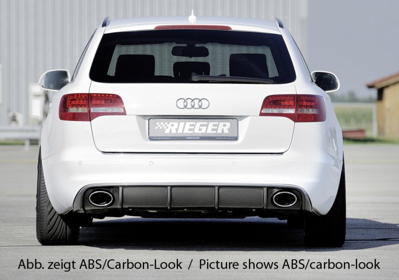Rieger Heckeinsatz schwarz glänzend Audi A6 (4F) 10.08-08.11 (ab Facelift) - 88045