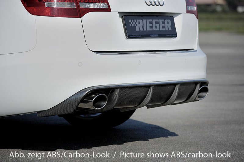 Rieger Heckeinsatz schwarz glänzend Audi A6 (4F) 10.08-08.11 (ab Facelift) - 88045