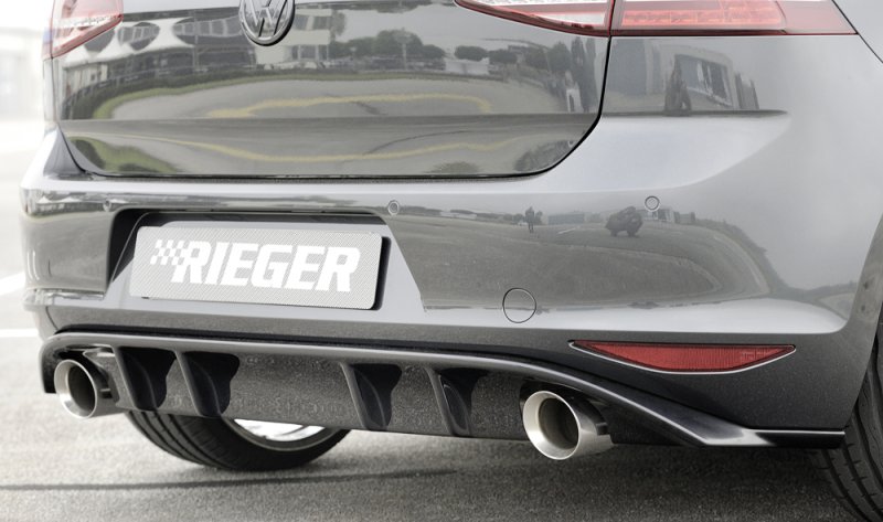 Rieger Heckeinsatz schwarz glänzend VW Golf 7 10.12-12.16 (bis Facelift) - 88047
