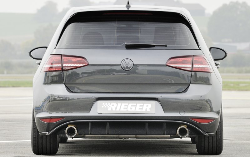 Rieger Heckeinsatz schwarz glänzend VW Golf 7 10.12-12.16 (bis Facelift) - 88047