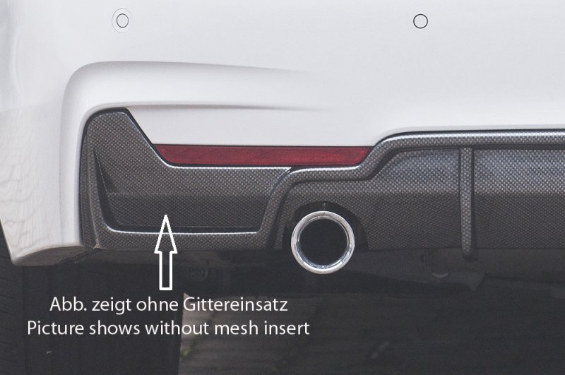 Rieger Heckeinsatz (nur 435i) schwarz glänzend BMW 4er F32 (3C) 07.15- (ab Facelift) LCI - 88056