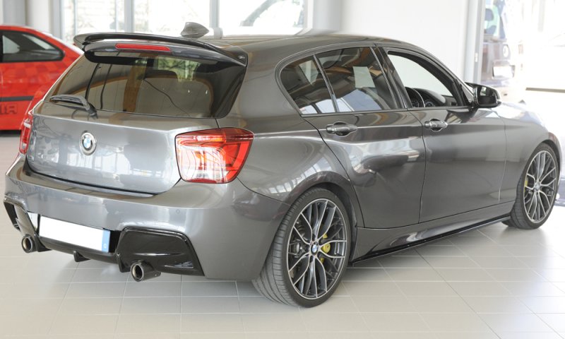 Rieger Heckeinsatz schwarz glänzend BMW 1er F20 (1K4) 09.11-03.2015 (bis Facelift) - 88062