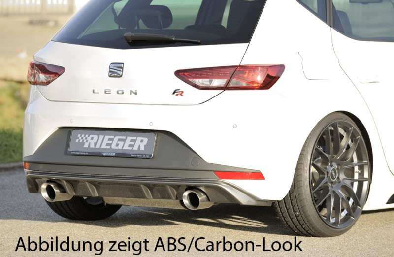 Rieger Heckeinsatz schwarz glänzend Seat Leon FR (5F) 01.13-12.16 (bis Facelift) - 88089