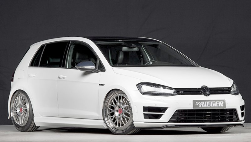 Rieger Spoilerschwert nur für R / R-Line schwarz glänzend VW Golf 7 R 12.13-12.16 (bis Facelift) - 88091