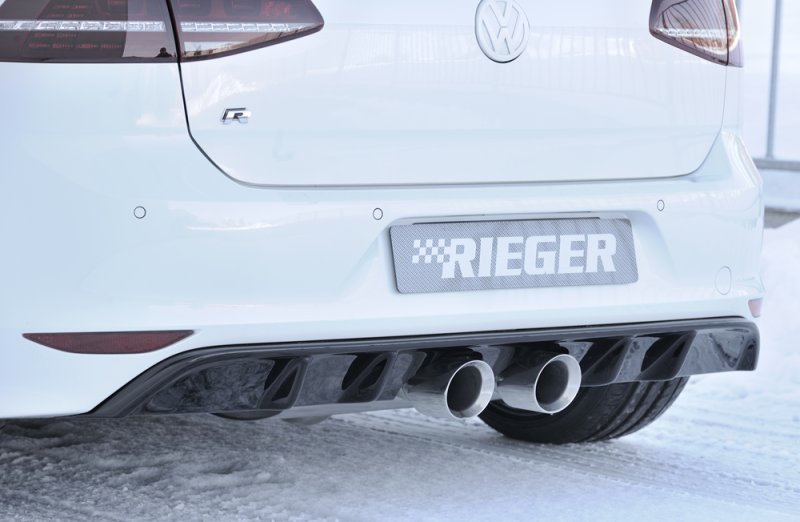 Rieger Heckeinsatz schwarz glänzend VW Golf 7 R 12.13-12.16 (bis Facelift) - 88092