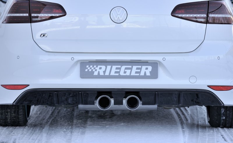 Rieger Heckeinsatz schwarz glänzend VW Golf 7 R 12.13-12.16 (bis Facelift) - 88092