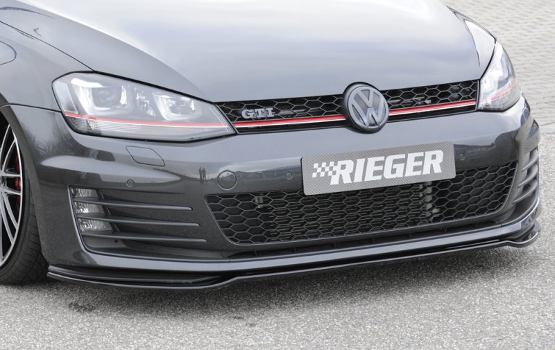 Rieger Spoilerschwert nur für GTI / GTD schwarz glänzend VW Golf 7 GTD 06.13-12.16 (bis Facelift) - 88099