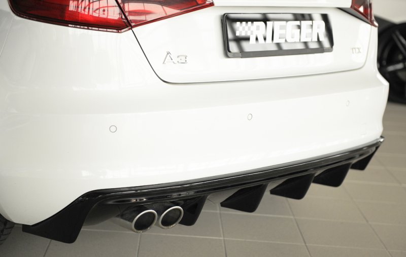 Rieger Heckeinsatz (GBL56786) schwarz glänzend Audi A3 (8V) 07.12-08.16 (bis Facelift) - 88100
