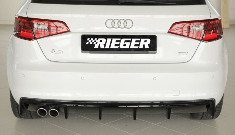 Rieger Heckeinsatz (GBL56786) schwarz glänzend Audi A3 (8V) 07.12-08.16 (bis Facelift) - 88100
