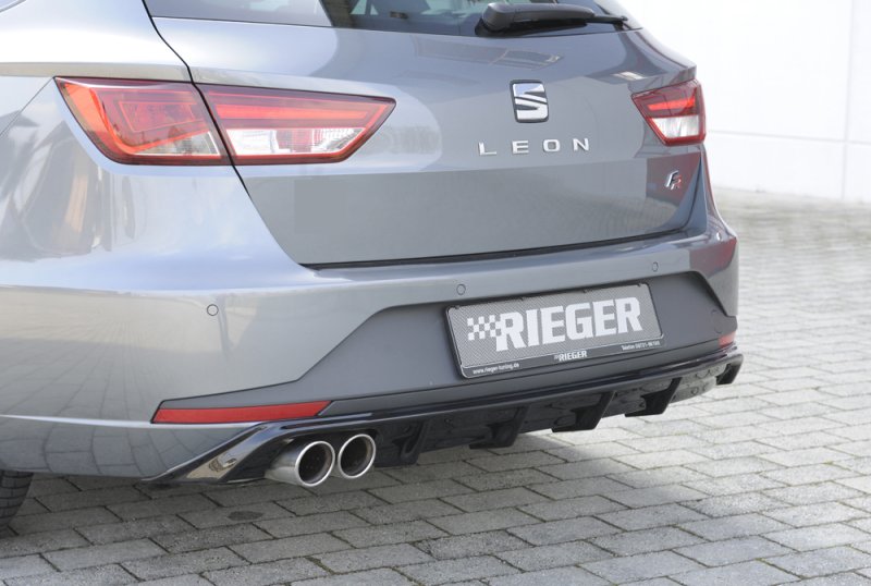 Rieger Heckeinsatz schwarz glänzend Seat Leon FR (5F) 01.13-12.16 (bis Facelift) - 88103