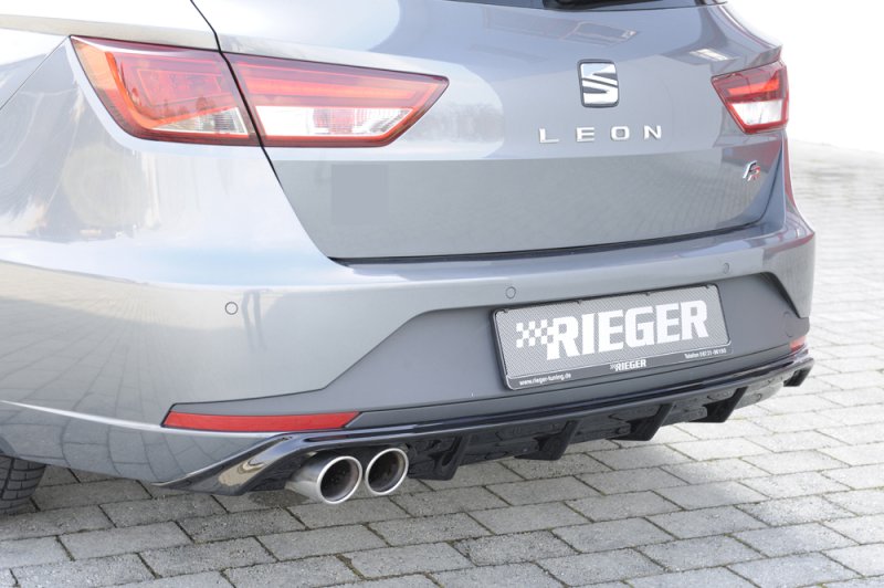 Rieger Heckeinsatz schwarz glänzend Seat Leon FR (5F) 01.13-12.16 (bis Facelift) - 88103
