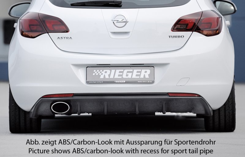 Rieger Heckeinsatz (GBL-51315) schwarz glänzend Opel Astra J 11.08-09.12 (bis Facelift) - 88112