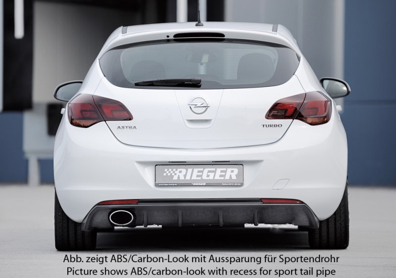 Rieger Heckeinsatz (GBL-51315) schwarz glänzend Opel Astra J 11.08-09.12 (bis Facelift) - 88112