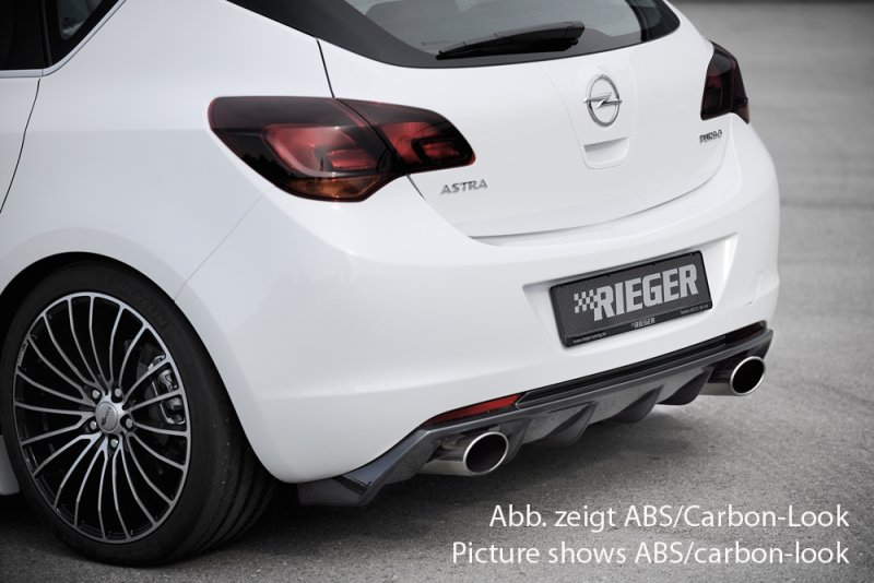Rieger Heckeinsatz (GBL-51316) schwarz glänzend Opel Astra J 11.08-09.12 (bis Facelift) - 88114