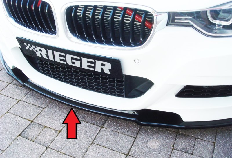 Rieger Spoilerschwert schwarz glänzend BMW 3er F30 (3L) 02.12-06.15 (bis Facelift) - 88117