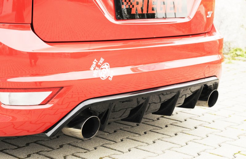 Rieger Heckeinsatz (GBL-34158) schwarz glänzend Ford Focus 2 ST 02.08-01.11 (ab Facelift) - 88118