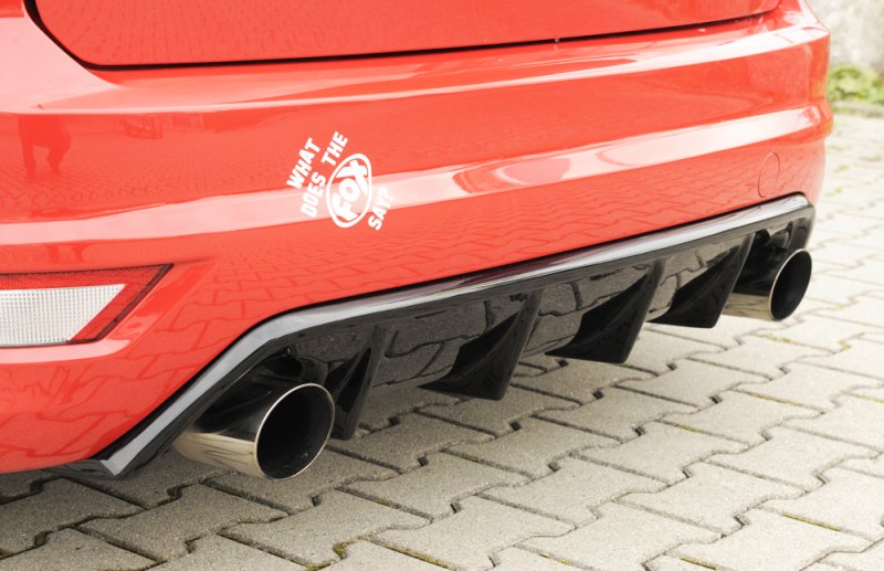 Rieger Heckeinsatz (GBL-34158) schwarz glänzend Ford Focus 2 ST 02.08-01.11 (ab Facelift) - 88118