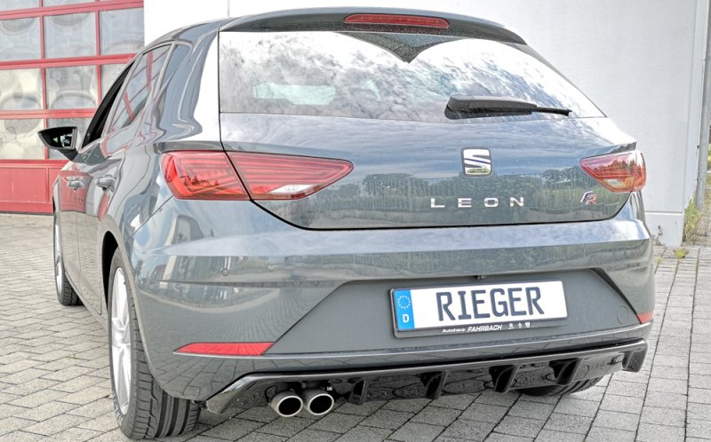 Rieger Heckeinsatz schwarz glänzend Seat Leon FR (5F) 01.17- (ab Facelift) - 88132