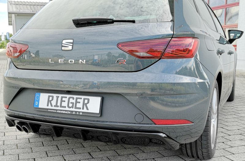 Rieger Heckeinsatz schwarz glänzend Seat Leon FR (5F) 01.17- (ab Facelift) - 88132