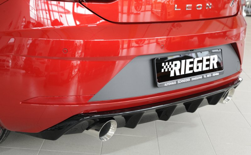 Rieger Heckeinsatz schwarz glänzend Seat Leon FR (5F) 01.17- (ab Facelift) - 88133