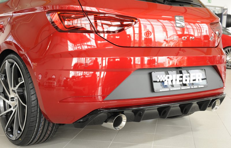 Rieger Heckeinsatz schwarz glänzend Seat Leon FR (5F) 01.17- (ab Facelift) - 88133