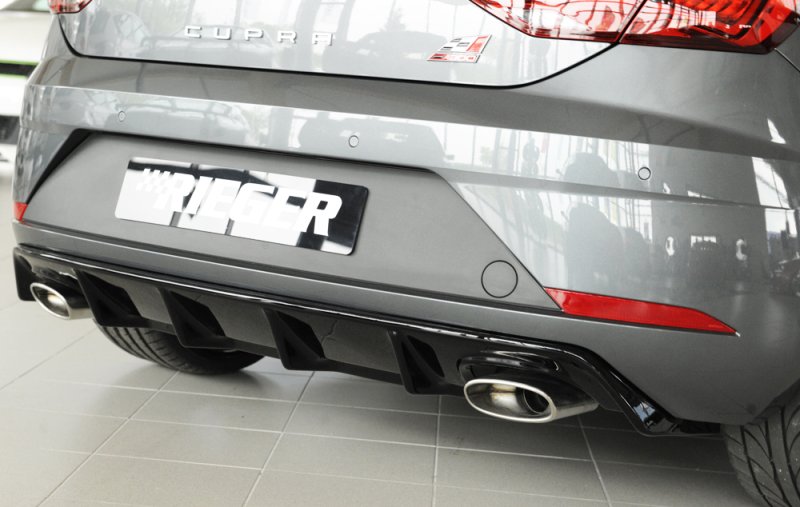Rieger Heckeinsatz schwarz glänzend Seat Leon Cupra (5F) 01.17- (ab Facelift) - 88136
