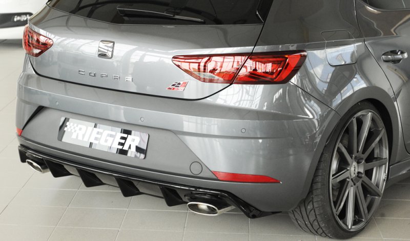 Rieger Heckeinsatz schwarz glänzend Seat Leon Cupra (5F) 01.17- (ab Facelift) - 88136