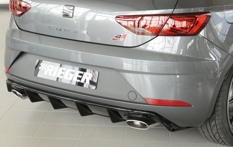 Rieger Heckeinsatz schwarz glänzend Seat Leon Cupra (5F) 01.17- (ab Facelift) - 88136
