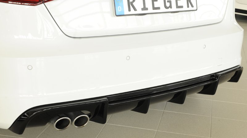 Rieger Heckeinsatz schwarz glänzend Audi A3 (8V) 07.12-08.16 (bis Facelift) - 88141