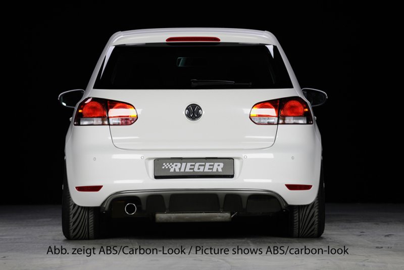 Rieger Heckeinsatz (GBL-59510) schwarz glänzend VW Golf 6 10.08- - 88144