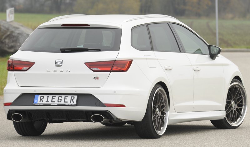 Rieger Heckeinsatz schwarz glänzend Seat Leon FR (5F) 01.17- (ab Facelift) - 88147