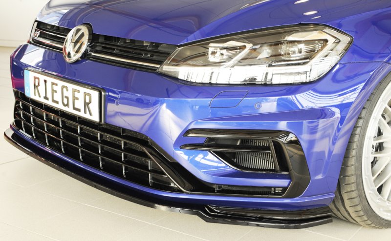 Rieger Spoilerschwert nur für R / R-Line schwarz glänzend VW Golf 7 R 02.17- (ab Facelift) - 88150
