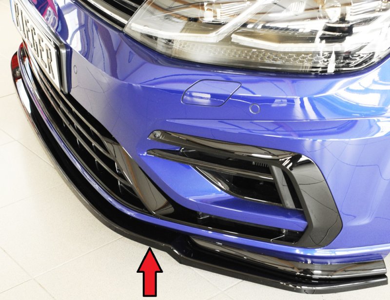 Rieger Spoilerschwert nur für R / R-Line schwarz glänzend VW Golf 7 R 02.17- (ab Facelift) - 88150