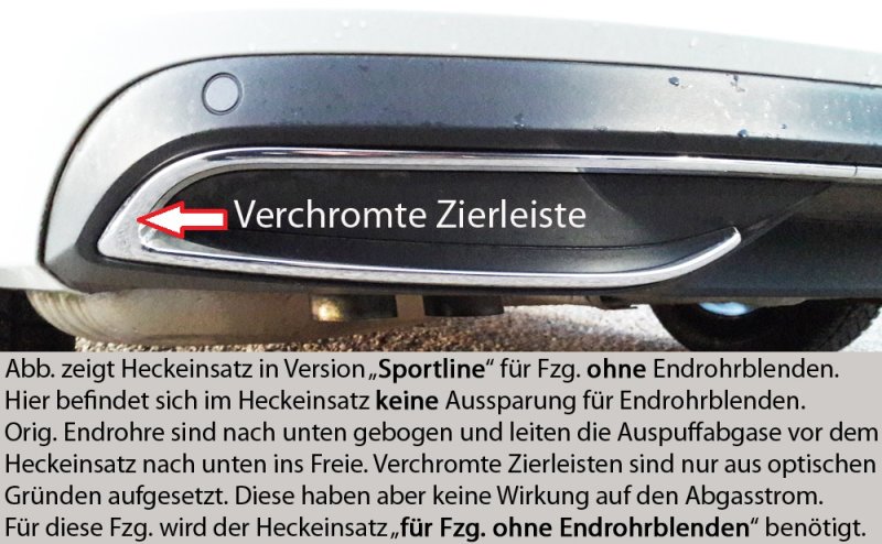 Rieger Heckeinsatz (für elektr. AHK) schwarz glänzend Skoda Superb III (3T/3V) 03.15-10.18 (bis Facelift 1) - 88154