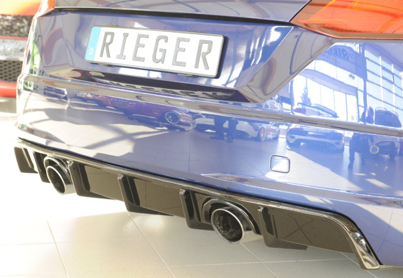 Rieger Heckeinsatz schwarz glänzend Audi TT (8J-FV/8S) 07.14-08.18 (bis Facelift) - 88156