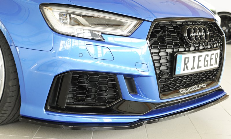 Rieger Spoilerschwert schwarz glänzend Audi RS3 (8V) 02.17- (ab Facelift) - 88161