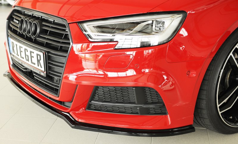 Rieger Spoilerschwert schwarz glänzend Audi A3 (8V) 09.16- (ab Facelift) - 88162