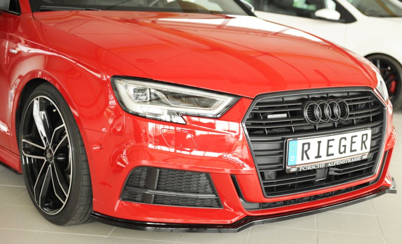 Rieger Spoilerschwert schwarz glänzend Audi A3 (8V) 09.16- (ab Facelift) - 88162