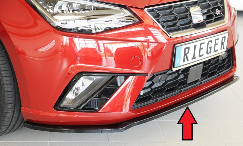 Rieger Spoilerschwert schwarz glänzend Seat Ibiza (KJ) 01.17- - 88165