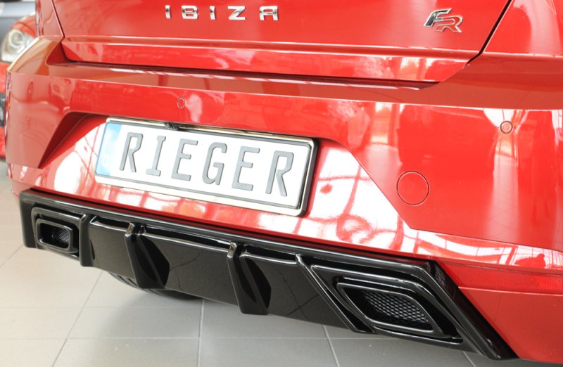 Rieger Heckeinsatz schwarz glänzend Seat Ibiza (KJ) 01.17- - 88166