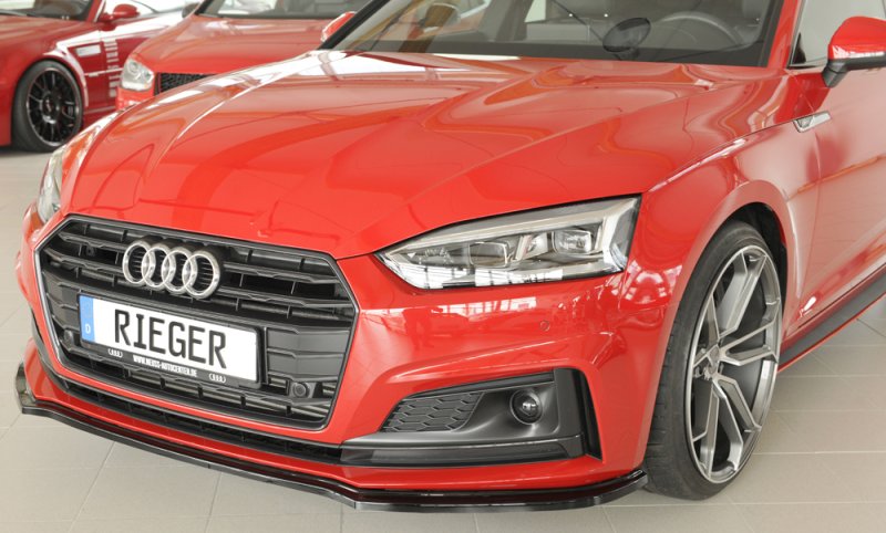 Rieger Spoilerschwert schwarz glänzend Audi A5 (B9/F5) 07.16-12.19 (bis Facelift) - 88173